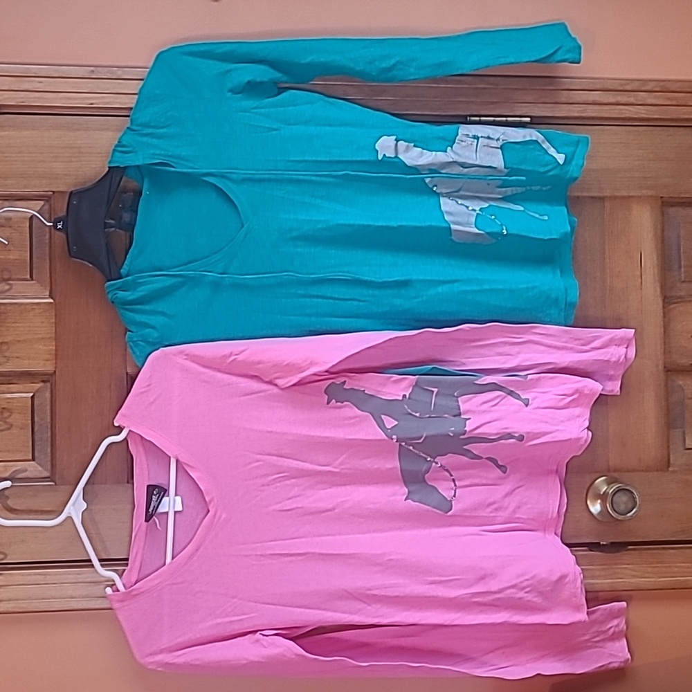 Two Western Pleasure long sleeve tees